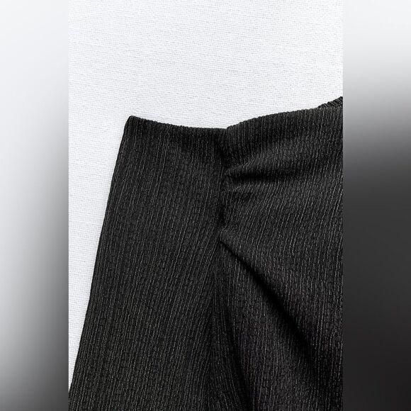 ZARA TEXTURED ASYMMETRIC TOP - Picture 10 of 10